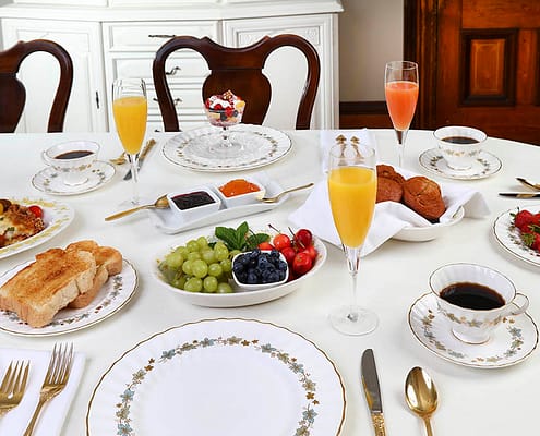 Table Spread at Summerside Inn Bed and Breakfast